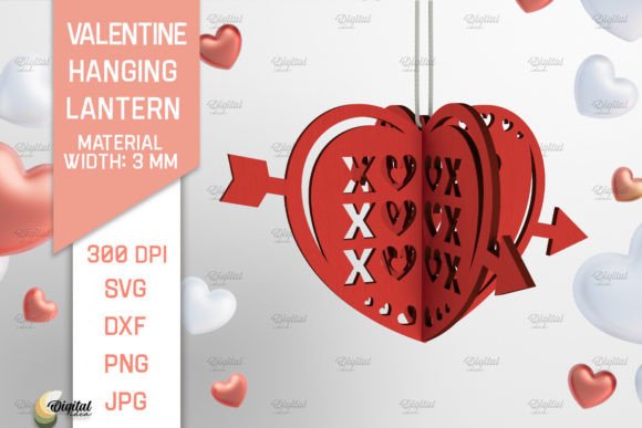 3D Valentine Hanging Lantern Laser Cut: A Digital Design Evaluation