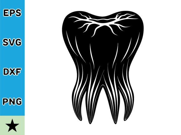 A 3d Molar Tooth with Roots Rendered SVG: A Practical Design Asset for Creative Professionals