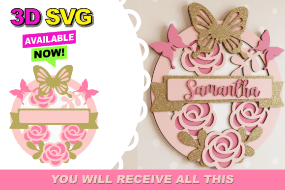 Butterfly Baby Name Sign 3D SVG: A Comprehensive Evaluation for Crafters