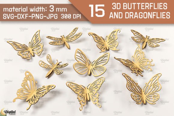 Elevating Creative Workflows with the 3D Butterflies and Dragonflies Bundle