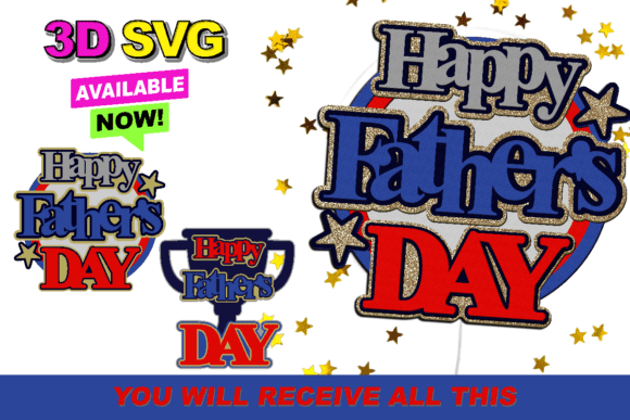 Elevating Father's Day Celebrations with the Fathers Day Cake Topper 3D SVG