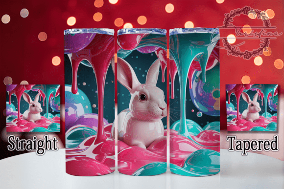 Elevating Seasonal Merchandising with the 3D Inflated Easter Bunny Tumbler Digital Design