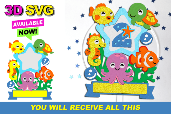 Ocean Cute Babys Cake Topper 3D SVG: A Comprehensive Guide to Digital Design and Application