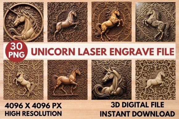 The Art of Dimensional Storytelling: Integrating the 3D Unicorn Laser Engrave File into Professional Workflows